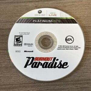 Burnout Paradise (Microsoft Xbox 360, 2008) Disc Only, Tested, Working‎